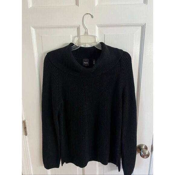Rafaella cowl neck knit sweater size L - Picture 1 of 10